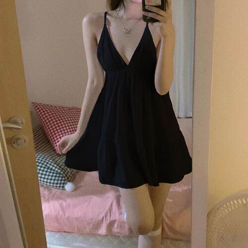 性感睡衣女甜美吊带睡裙纯欲宽松