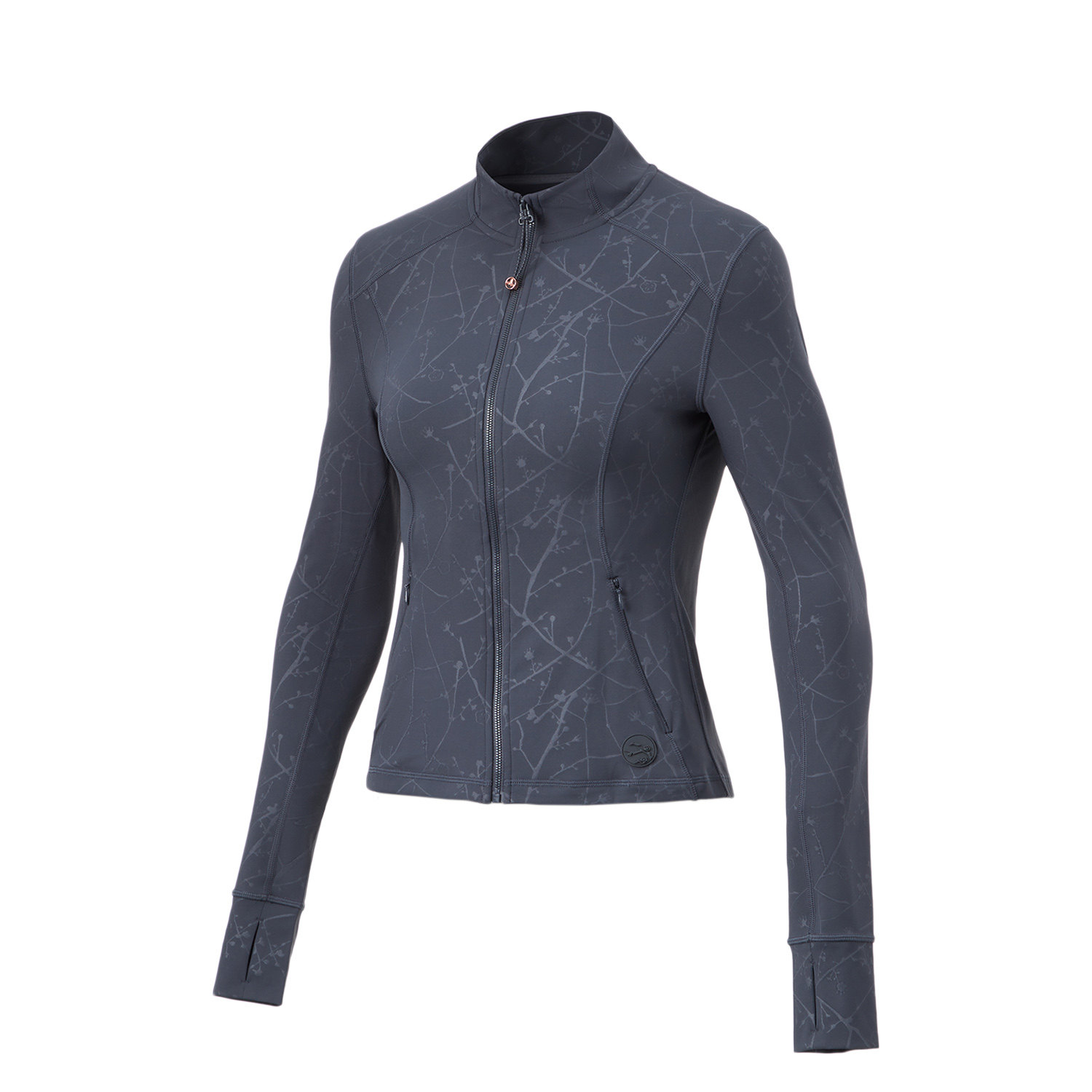 李宁女士立领外套秋季健身潮流休闲紧身运动开衫无帽卫衣AWDT772