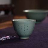 70年代 龙泉青瓷 国营瓷器 文革瓷 老货米通茶杯老二缸杯 米通杯