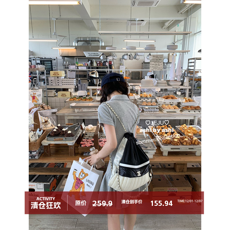 通勤A型纯色polo领短袖T恤连衣裙