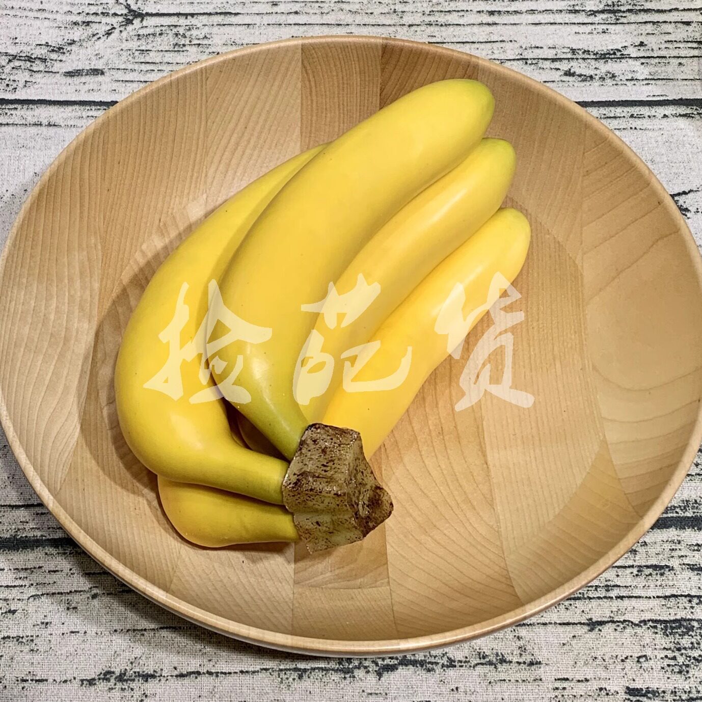高档仿真水果假水果道具模型5头黄色串香蕉加重手感清仓外贸尾单