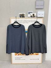 韩国Spell llIII2025冬季新款条纹长袖T恤女宽松打底衫上衣