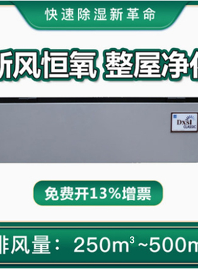 德西森立DSF-30/50大功率工业新风净化除湿机吸湿除湿器抽湿机