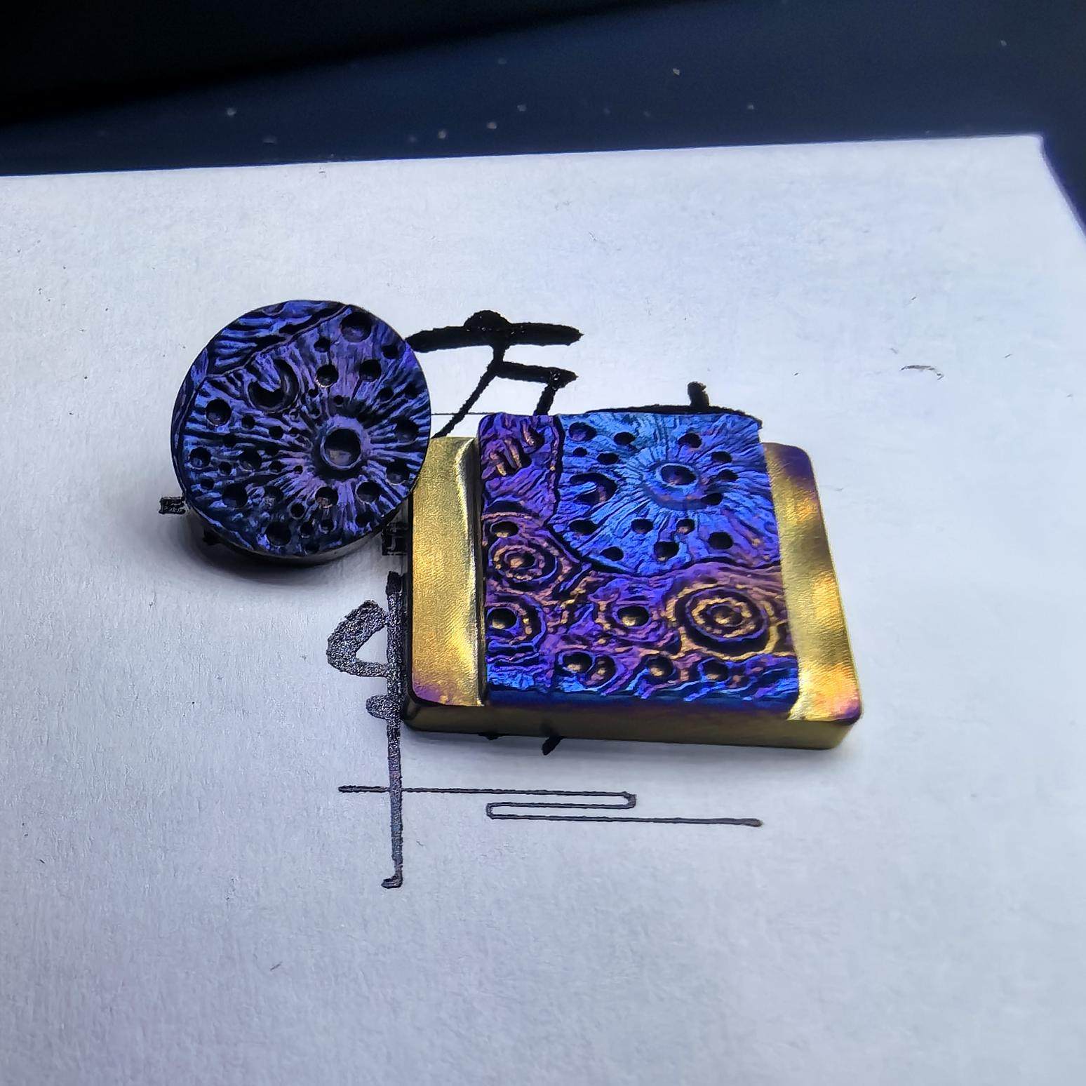 新款钛合金星空陨石坑适用于佳能尼康索尼a7c富士x-s10微单热靴盖