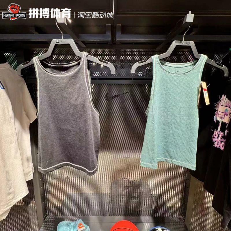 Nike耐克女背心2024夏季新款速干透气健身跑步运动无袖T恤 FN3078