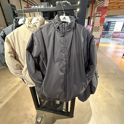 Adidas/阿迪达斯24年男子运动宽松保暖立领棉服外套JY0211 JY0210