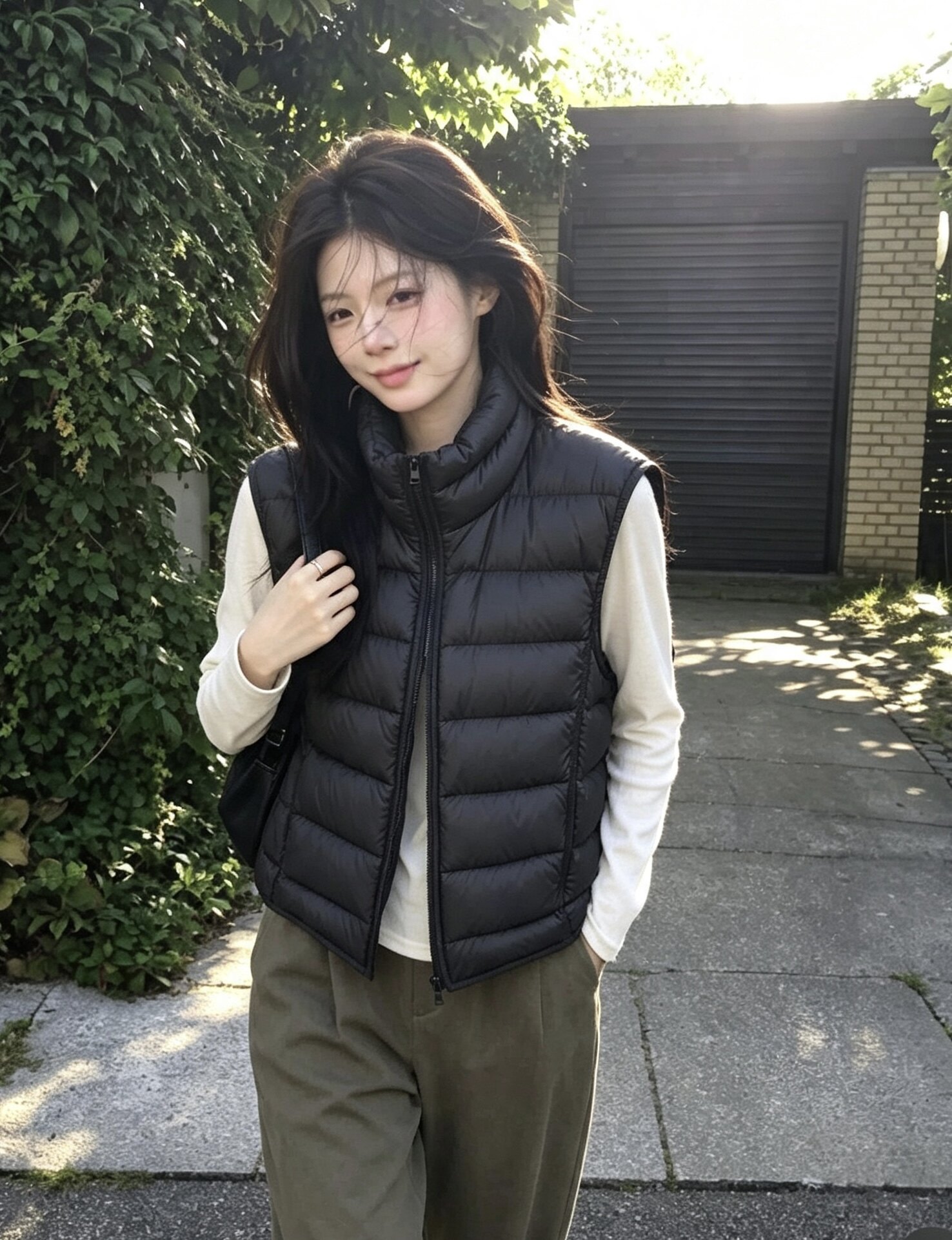 2026秋冬新款韩版宽松显瘦百搭无袖90白鸭绒羽绒马甲背心女