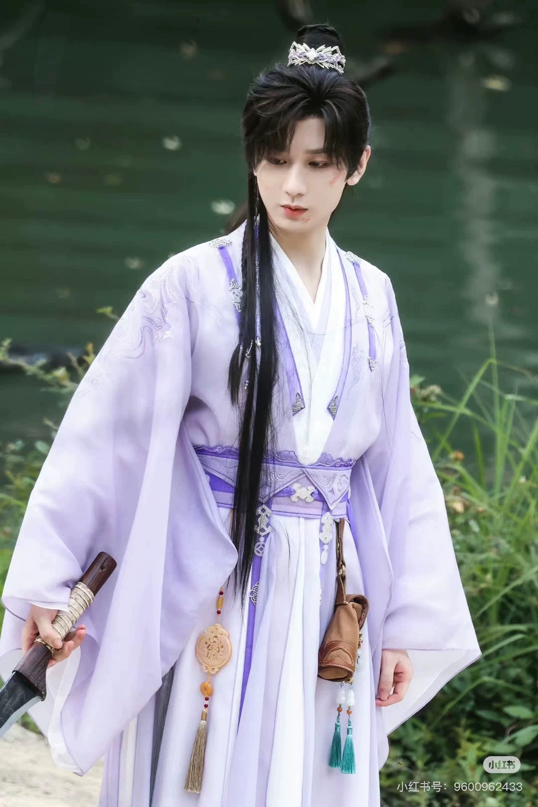 成毅赴山海紫色同款影视剧古装服装男士汉服演出服
