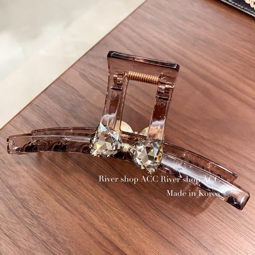 13cm水晶蝴蝶结【抓夹/发夹】韩国新款发饰大号鲨鱼夹