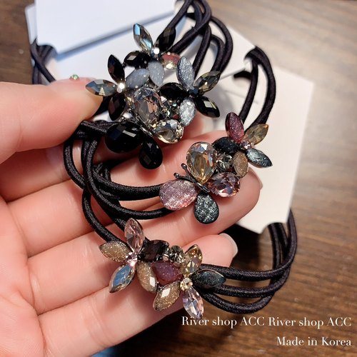 水晶小蝴蝶【头绳】琉璃花 三股绳