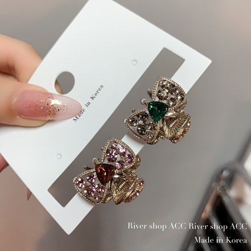 2cm金属蝴蝶结【抓夹】迷你发抓碎发夹