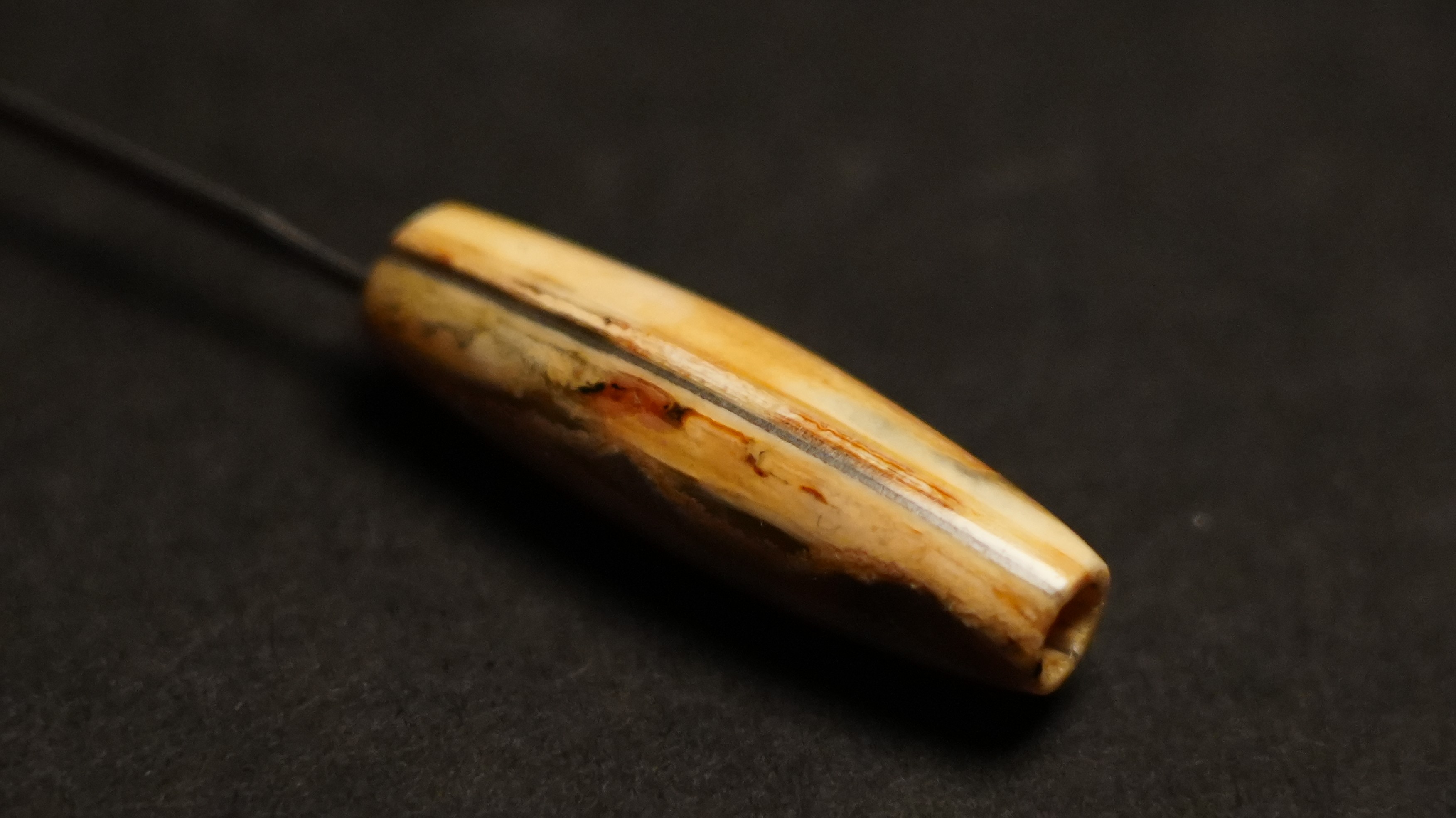 巴特克利亚时期管珠满金皮4000多年一线玛瑙非蚀花天珠药师古珠