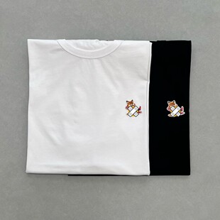 慵懒小狐狸 Summer fox cotton 夏日着装 100% Chillax shirt