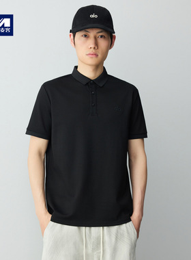 墨麦客高智通勤纯色polo衫男2026夏季新款立体刺绣男士t恤75310.