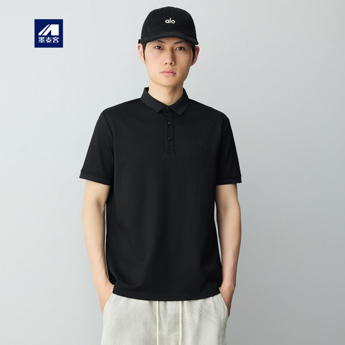 墨麦客高智通勤纯色polo衫男2026夏季新款立体刺绣男士t恤75310.