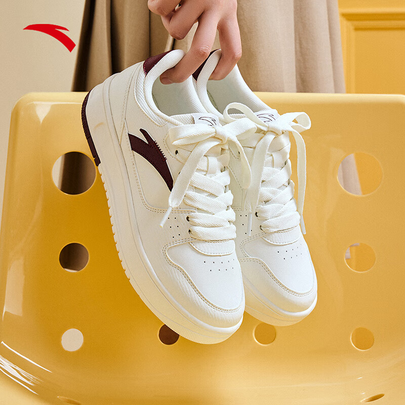 安踏女鞋板鞋2025新款秋冬软底休闲小白鞋女款官方旗舰店运动鞋女