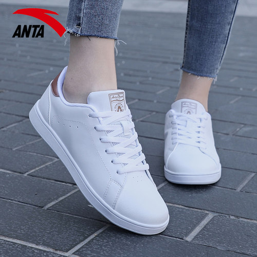 安踏板鞋女鞋2025新款秋冬小白鞋女休闲鞋子官方旗舰正品运动鞋女