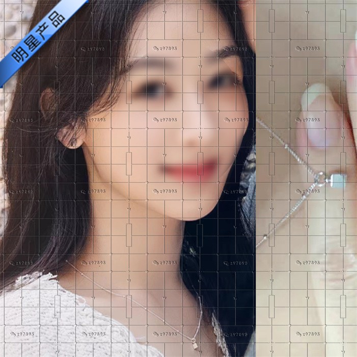 承欢记杨紫同款项链麦承欢女耳环2024新款爆款小众方形方块锁骨链