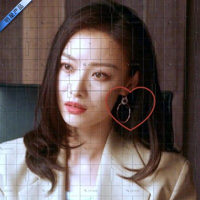 流金岁月朱锁锁同款耳环 倪妮双圈耳饰时尚个性气质高级大气耳扣