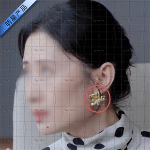 另一种蓝许曼刘敏涛同款耳环立体花朵耳钉女小众高级感时尚耳饰