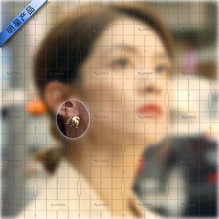 灿烂的风和海陈昊宇麦又歌同款耳环女士时尚项链高级感耳扣耳饰品