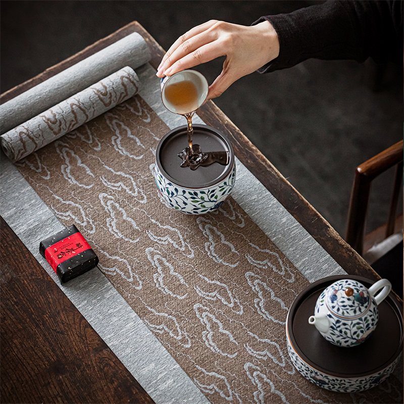 哲明 祥云茶席套装布中式日式禅意棉麻布茶旗茶桌茶垫布茶具茶旗,餐饮具,茶道/零配,淘宝优惠券,粉丝福利购,淘宝优惠卷