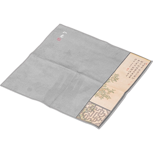 加厚茶巾布吸水禅意中式茶桌台专用毛巾抹布国风养壶巾垫高端茶布