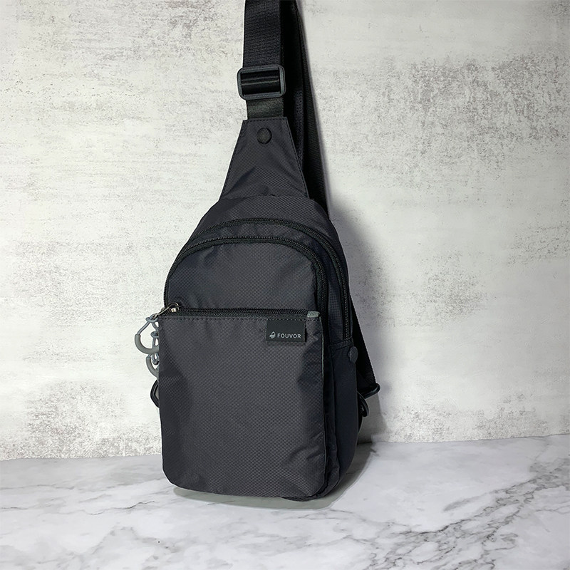 2024新款胸包 男单肩包牛津纺运动斜跨包休闲胸前小背包防水男包