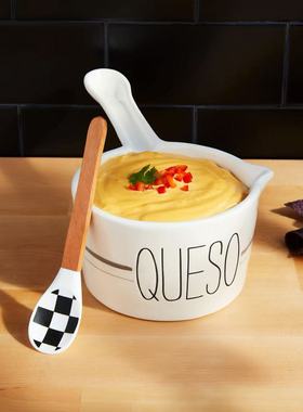 轩艺家居 美国mud手柄碗 QUESO奶酪碗 甜品芝士碗 个性创意手柄碗