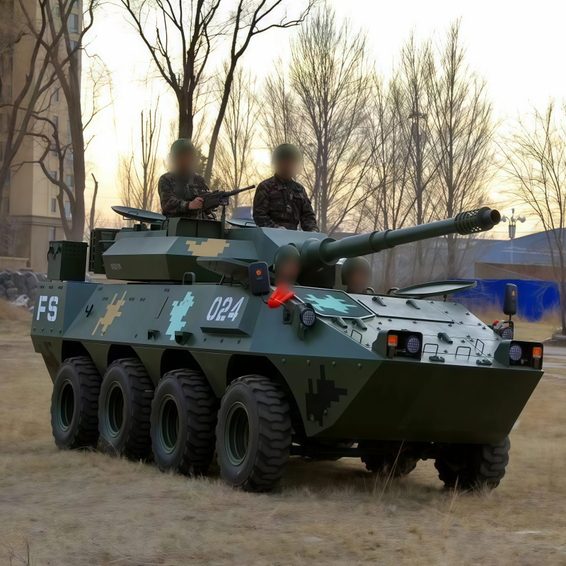 大型仿真开动装甲车金属