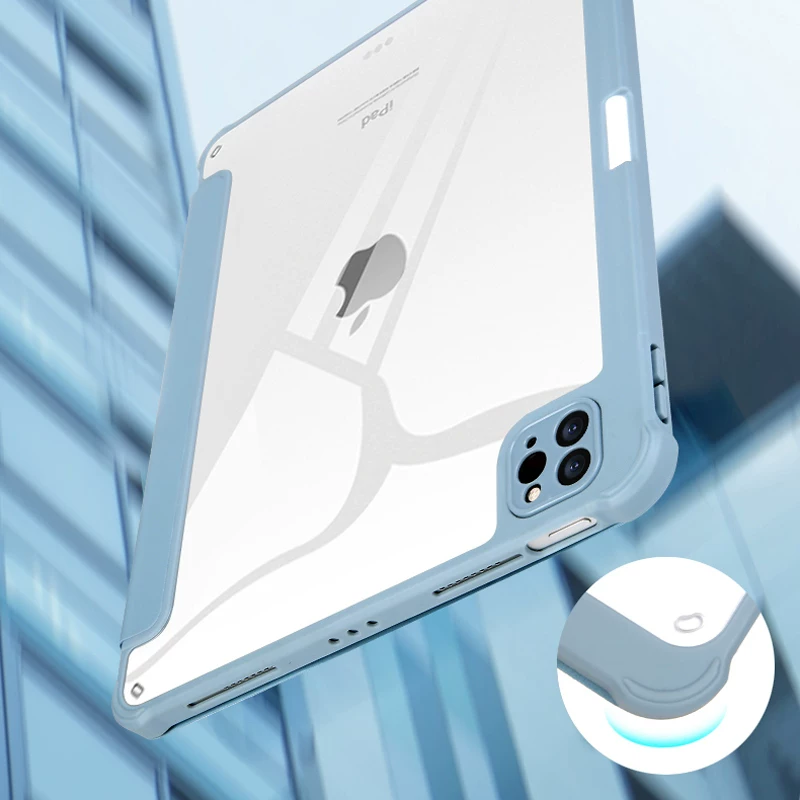 Акриловый ipadair4/5 защитный чехол мини6 слот для ручки 10.2 антиизгиб Pro11 противоударный 12.9 мягкий корпус 10.9
