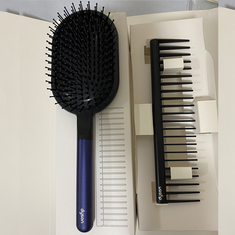 dyson戴森普鲁士蓝梳子原装正品气囊梳宽齿梳网红造型女士按摩