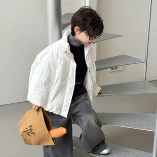 男童棉服2025新款儿童冬季帅气男孩加厚保暖棉衣秋冬时髦洋气外套