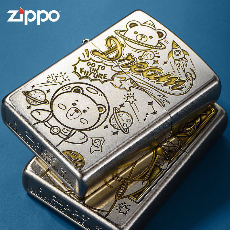 官正品ZIPPO芝宝美国进口原版防风煤油打火机银色太空熊博士磨砂z怎么样,好用不?