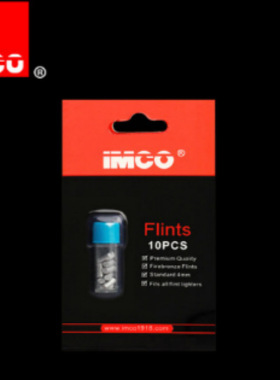 正品 IMCO爱酷 正品黑色通用经典火石耗材燃油火石火机火石一10粒