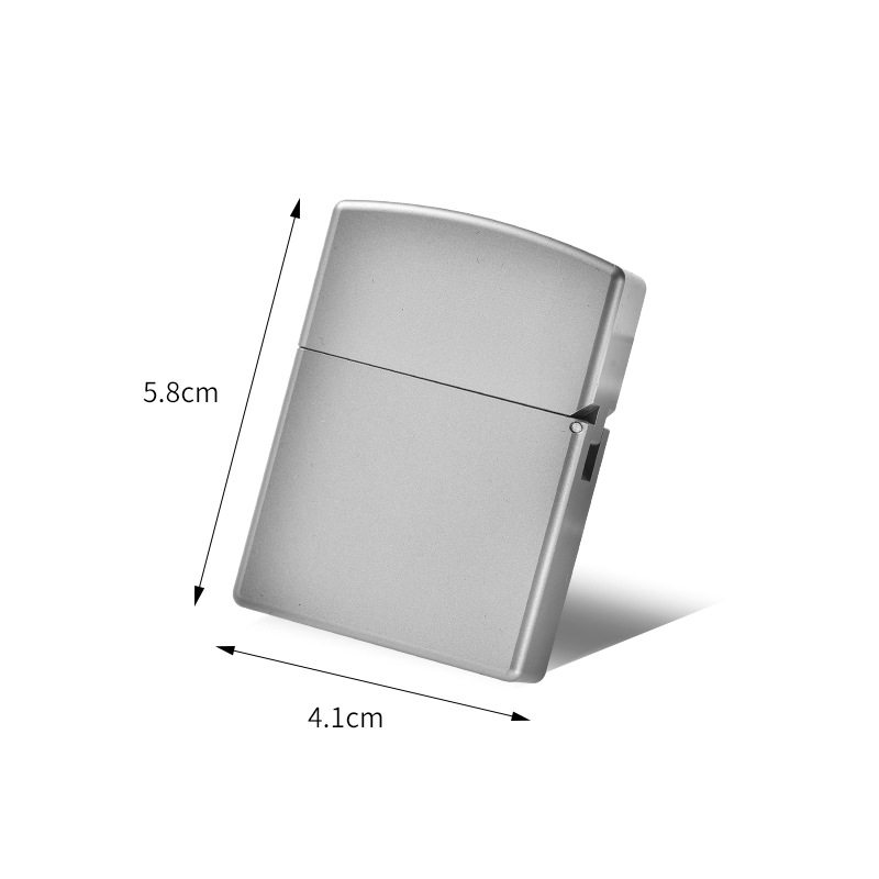 机械朋克赛博纯钛合金煤油打火机砂轮厚重盔甲户外便携喷砂光板面