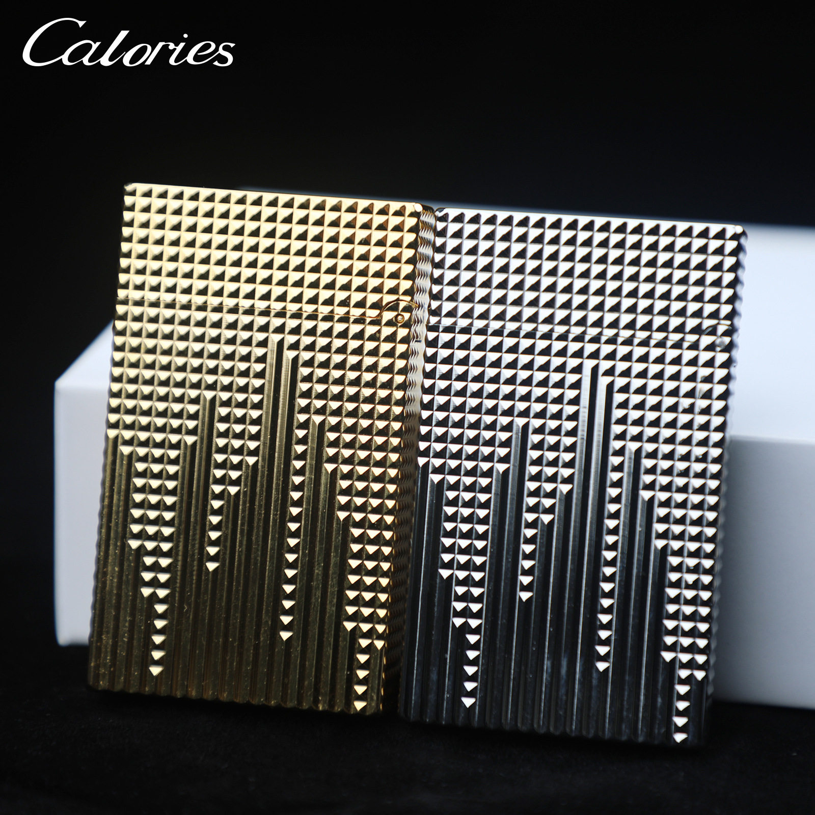 calorie卡路正品纯铜钢琴音叮当响侧轮砂轮朗声打火机城市之光格