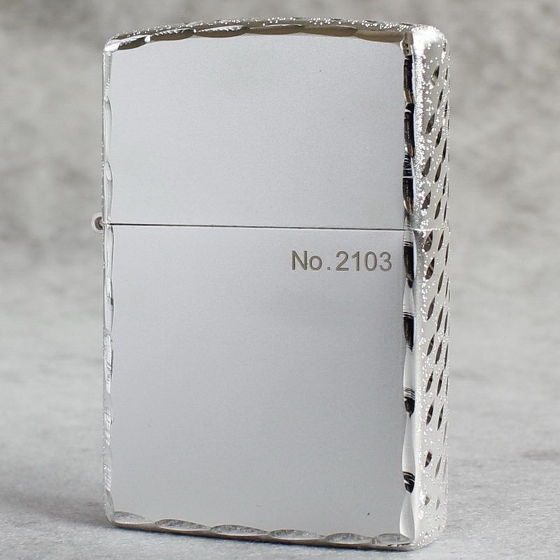 zippo煤油打火机官正品美国芝宝日韩版磨砂镀银色三面侧雕流星雨