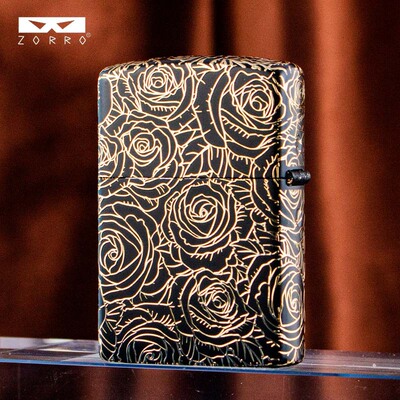zorro佐罗正品砂轮煤油打火机铜