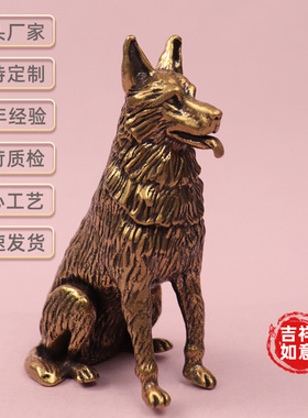 龙年客厅狼狗纯铜国潮