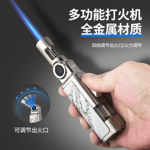 百诚正品新款折叠拉杆商务雪茄点火枪厨用耐用长手柄防风气打火机