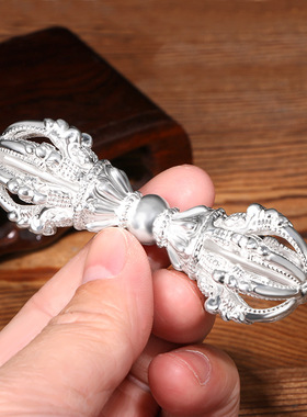 西藏密宗法器九股金刚杵纯黄铜