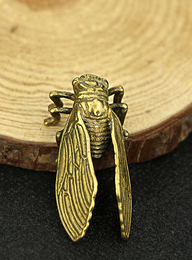手工创意黄铜金蝉子学业一鸣惊人