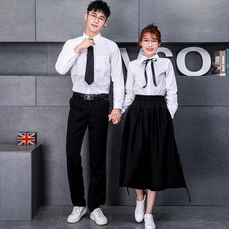 班服秋季套装学院风初高中学生校服英伦风制服韩版校园风衬衫潮