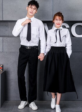 班服秋季套装学院风初高中学生校服英伦风制服韩版校园风衬衫潮