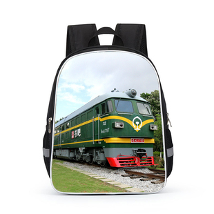 复古绿皮火车儿童书包高铁动车幼儿园双肩包超酷中大班一年级背包