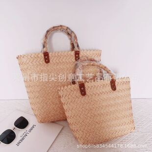 厂家货源手工编织菜篮子包手提包草编包沙滩包女包时尚伴手礼篮子