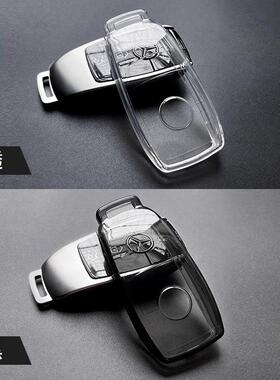 奔驰钥匙套e300lglb220透明gla200壳c200l车glc保护c260l车扣