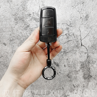 大众钥匙套迈腾b7/12/13/15/16老款CC遥控保护透明壳包扣男女