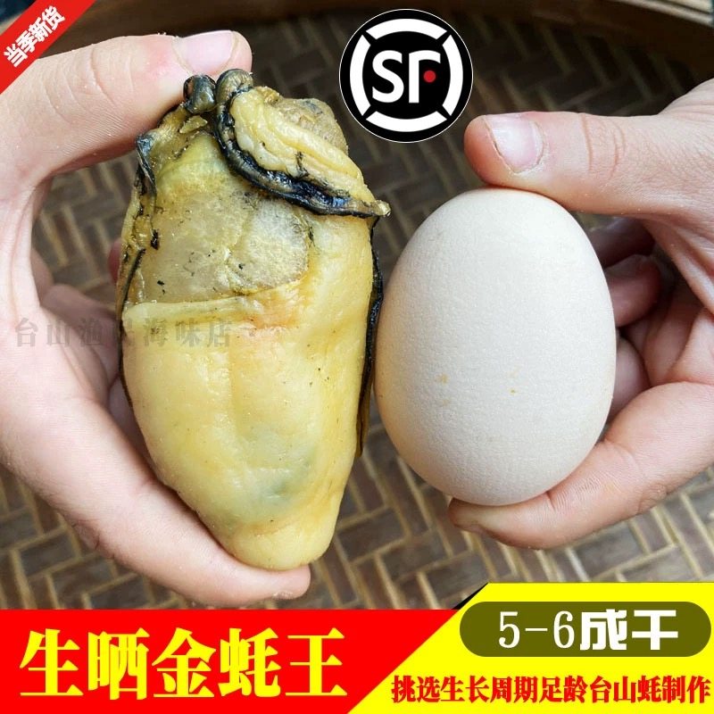 台山特产生晒汶村金蚝王牡蛎大蚝豉川岛海蛎子深井蚝非湛江金蚝